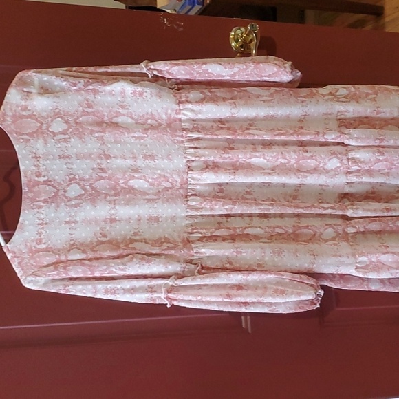 Peach Love California blush pink snakeskin dress Size Small - Picture 9 of 12